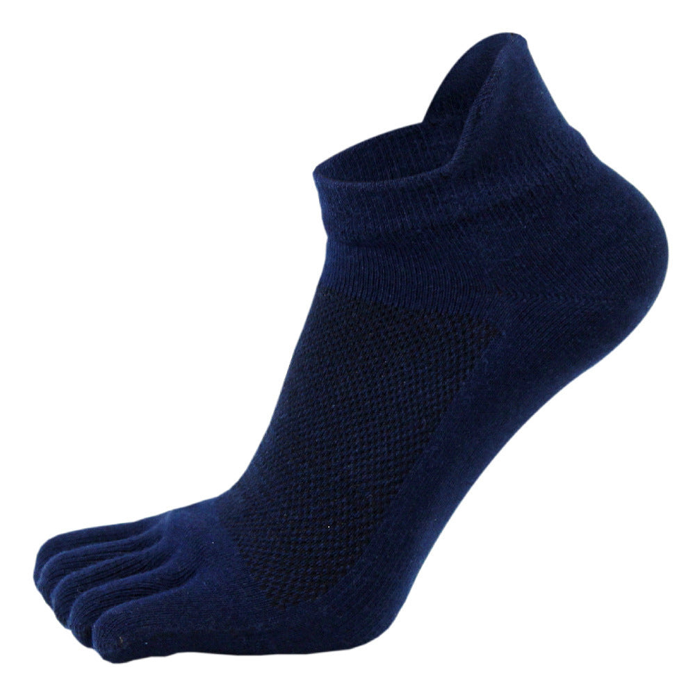 Calcetines de malla con punta abierta y talón corto para hombre