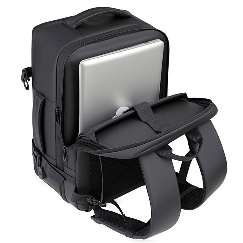 Mochila de viaje con compartimento para zapatos de gran capacidad