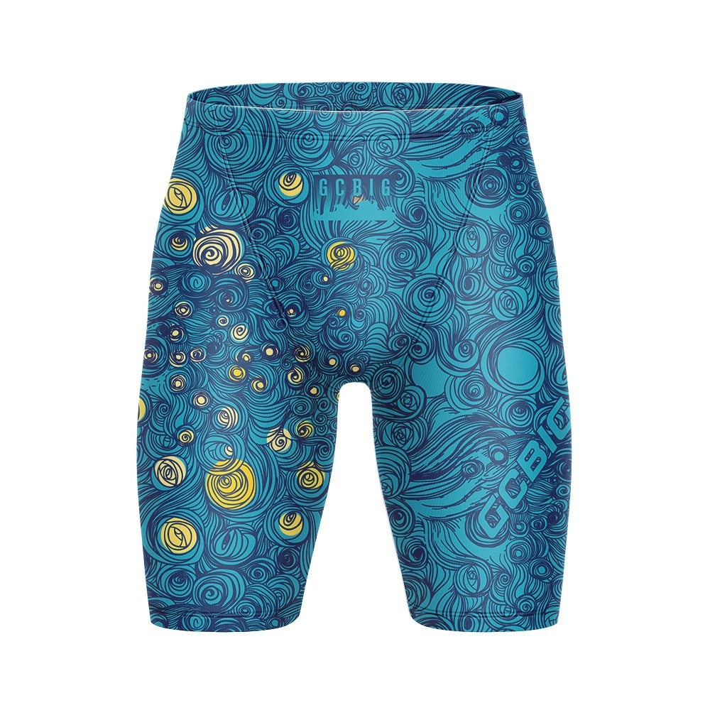 Men's Swimming Trunks Quick-drying Tight Team Production Clothes Outdoor Running