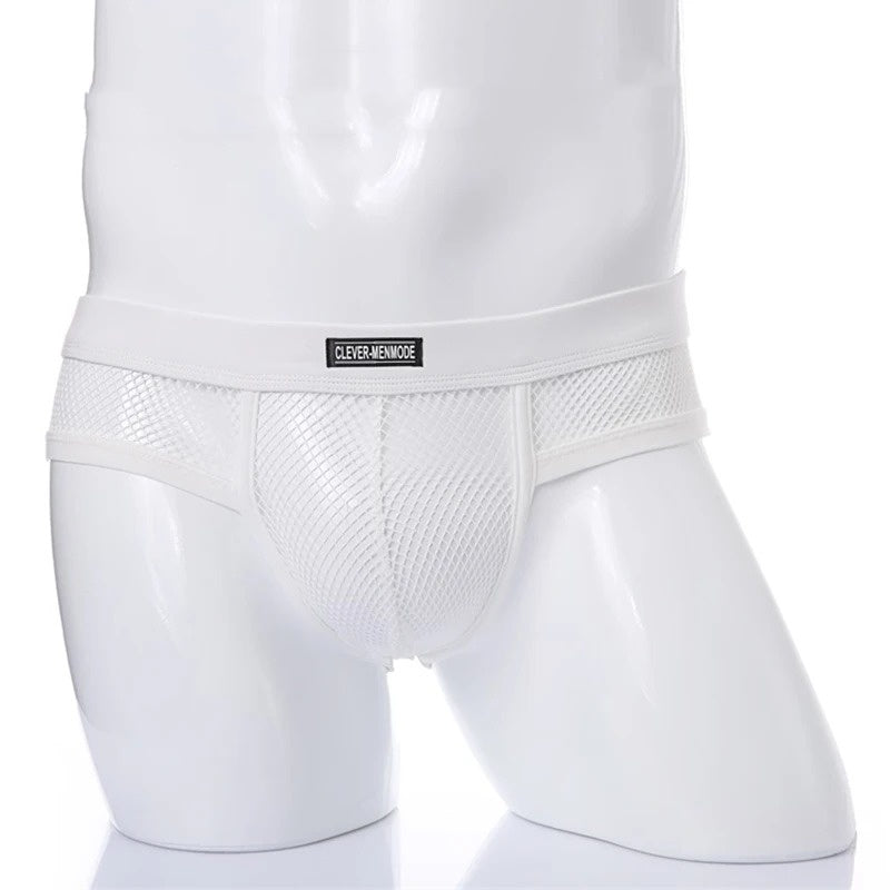 Calzoncillos de malla para hombre, diseño sexy de tiro bajo, nuevo estilo