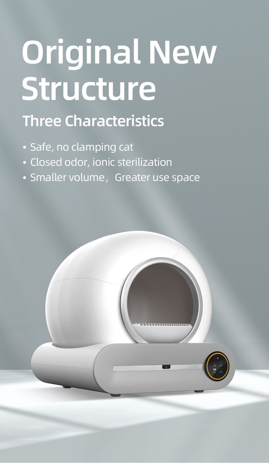 Caja de arena automática para gatos, inodoro inteligente, recogedor de excrementos