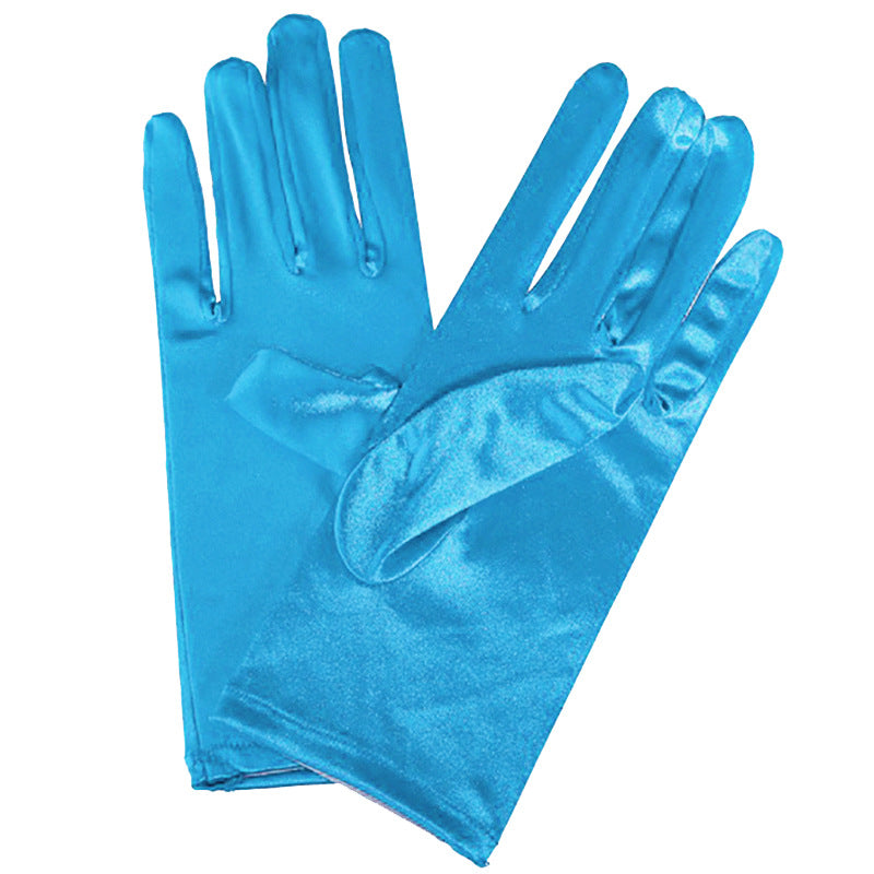 Bridal Wedding Gloves Short Satin Dress Cheongsam Gloves