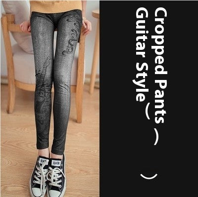 Leggings Stretch Slim-fit Outerwear
