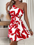 Women's New Stylish Off-Shoulder Hollow-Out Dress