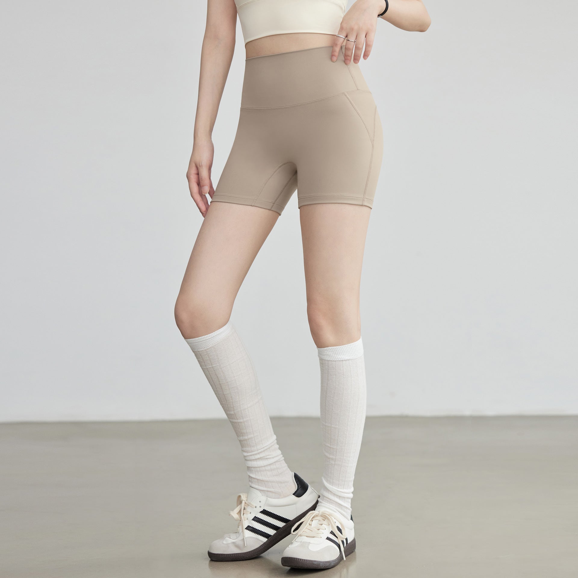 Yoga Shorts For Women High Top Sports Cycling Pants