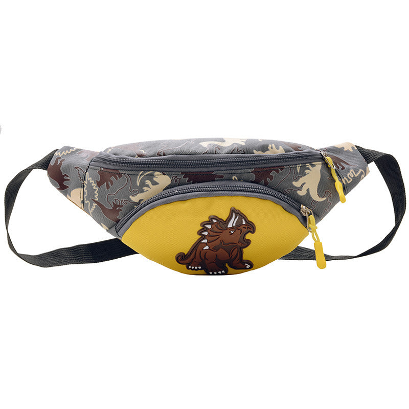 Little Boy Chest Waist Bag Cartoon Little Dinosaur Crossbody Bag