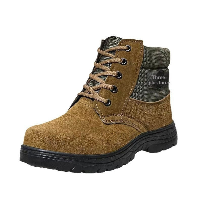 Botas térmicas de algodón con ribete de piel de oveja para hombre