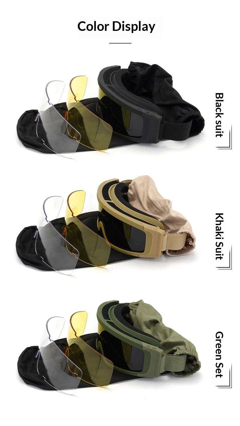 Gafas de tiro tácticas antivaho y antiexplosiones, ideales para miopía.