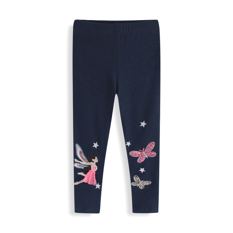 Pantalones largos estilo princesa, versátiles y ajustados, ideales para usar en exteriores.