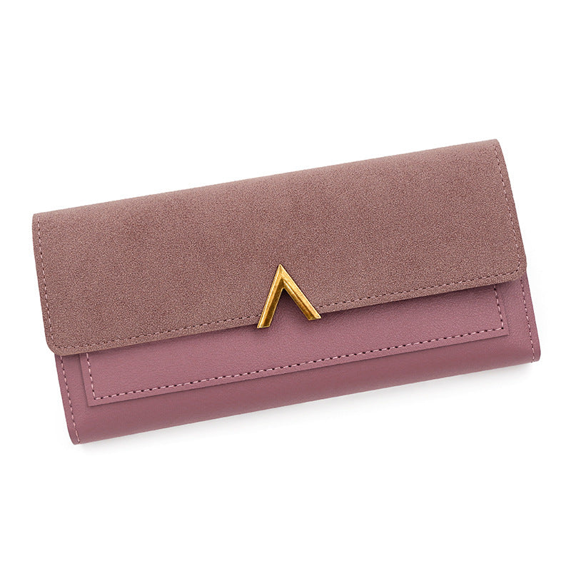 Cartera larga sencilla y de moda para mujer