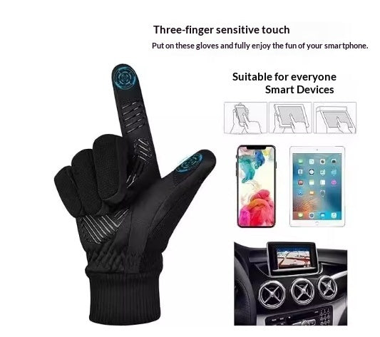 Guantes de ciclismo para correr de invierno 3M Thinsulate para hombre y mujer