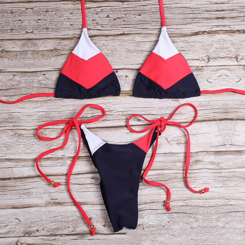 Floral Print Bikini Set Women Two Piece Swimsuit Tropical Beach