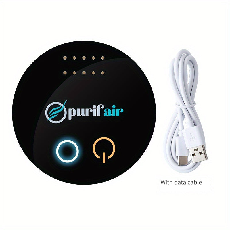 Purificador de aire, dispositivo de desinfección y desodorización, eléctrico, multiusos, ligero y portátil.