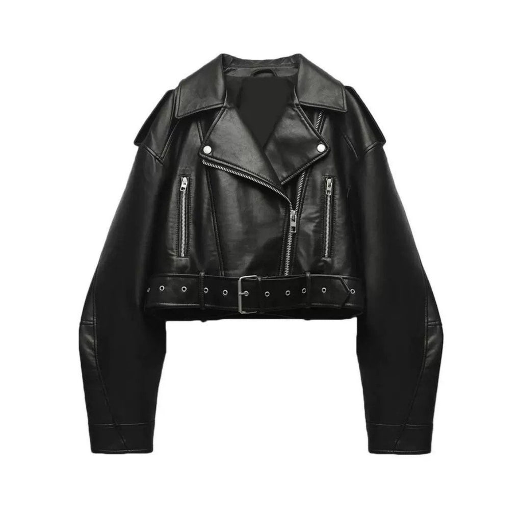 Chaqueta holgada lavada con cuello vuelto estilo urbano retro, la más vendida
