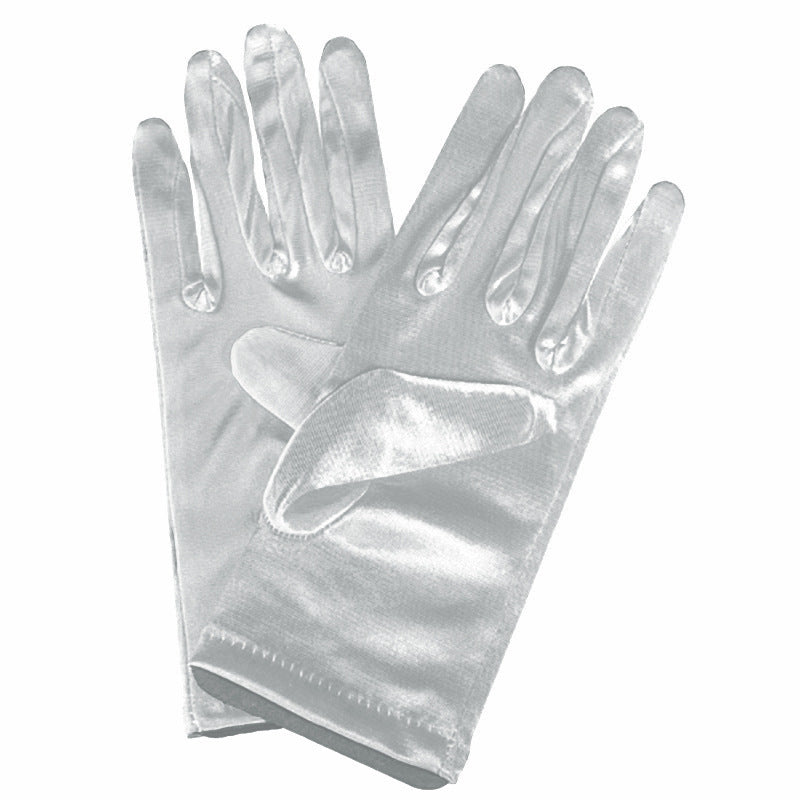 Bridal Wedding Gloves Short Satin Dress Cheongsam Gloves