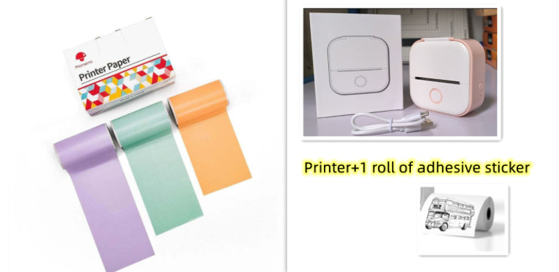 Mini impresora térmica portátil de etiquetas, impresora de fotos para el hogar, impresora de preguntas incorrectas para estudiantes, mini impresora de etiquetas compatible con Bluetooth, etiqueta de precio