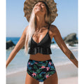 Ruffled Bikini Set Women Flounce Two Piece Swimsuit Beach Summer