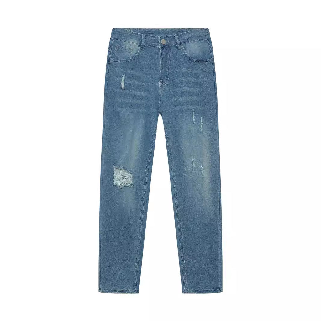Personality Denim Skinny Jeans For Men