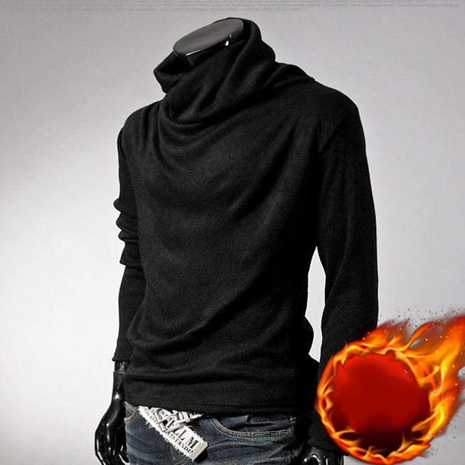 Camiseta de manga larga ajustada de estilo coreano para hombre, ideal para primavera, otoño e invierno.