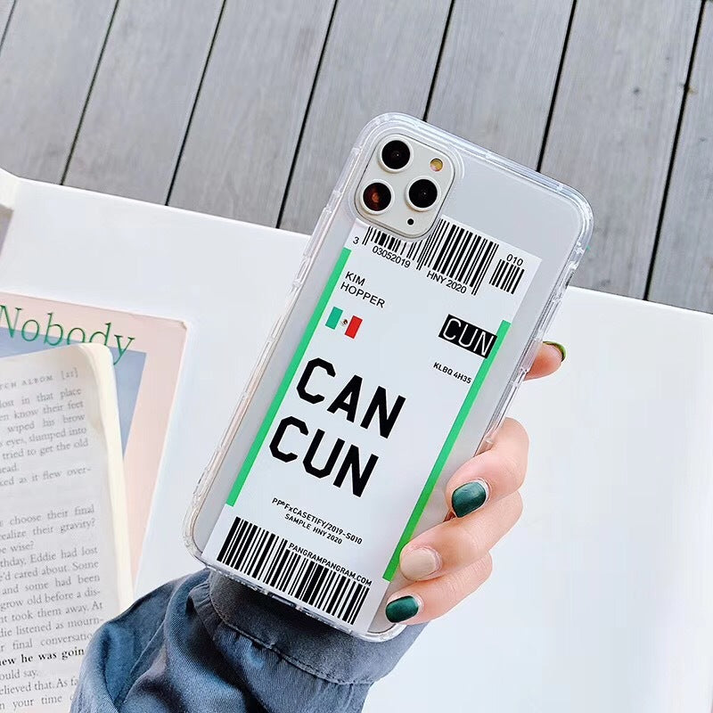 Estuche para teléfono con boleto