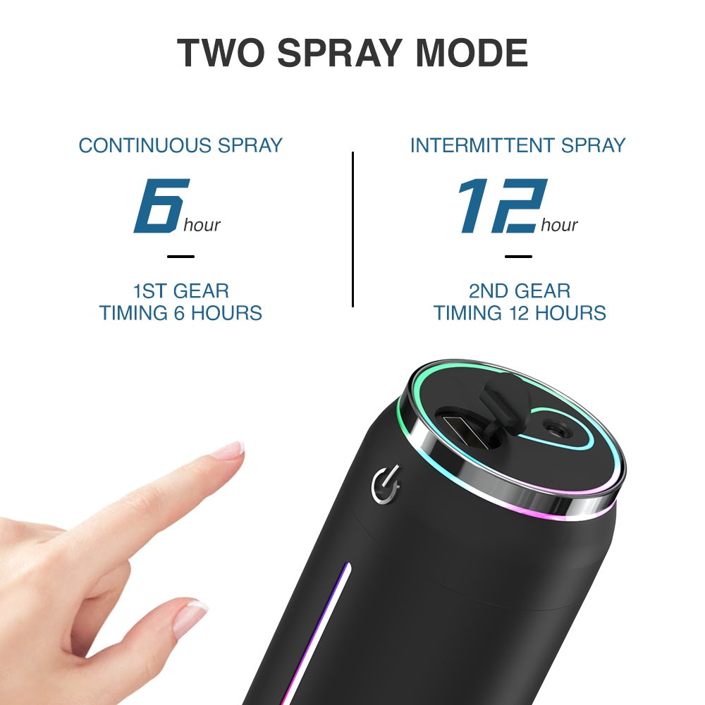 Humidificador de aire para coche, minidifusor de aroma USB de 220 ml, venta al por mayor.