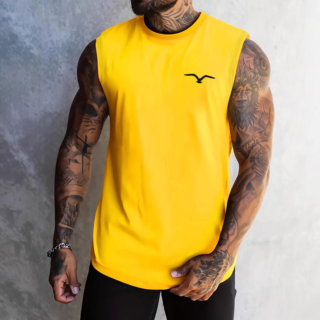 Mens Fashionable Casual Printed Sleeveless Vest