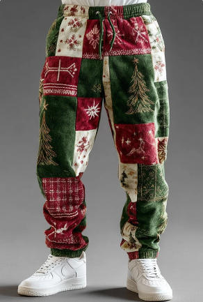 Mens Stylish Casual Printed Drawstring Sweatpants