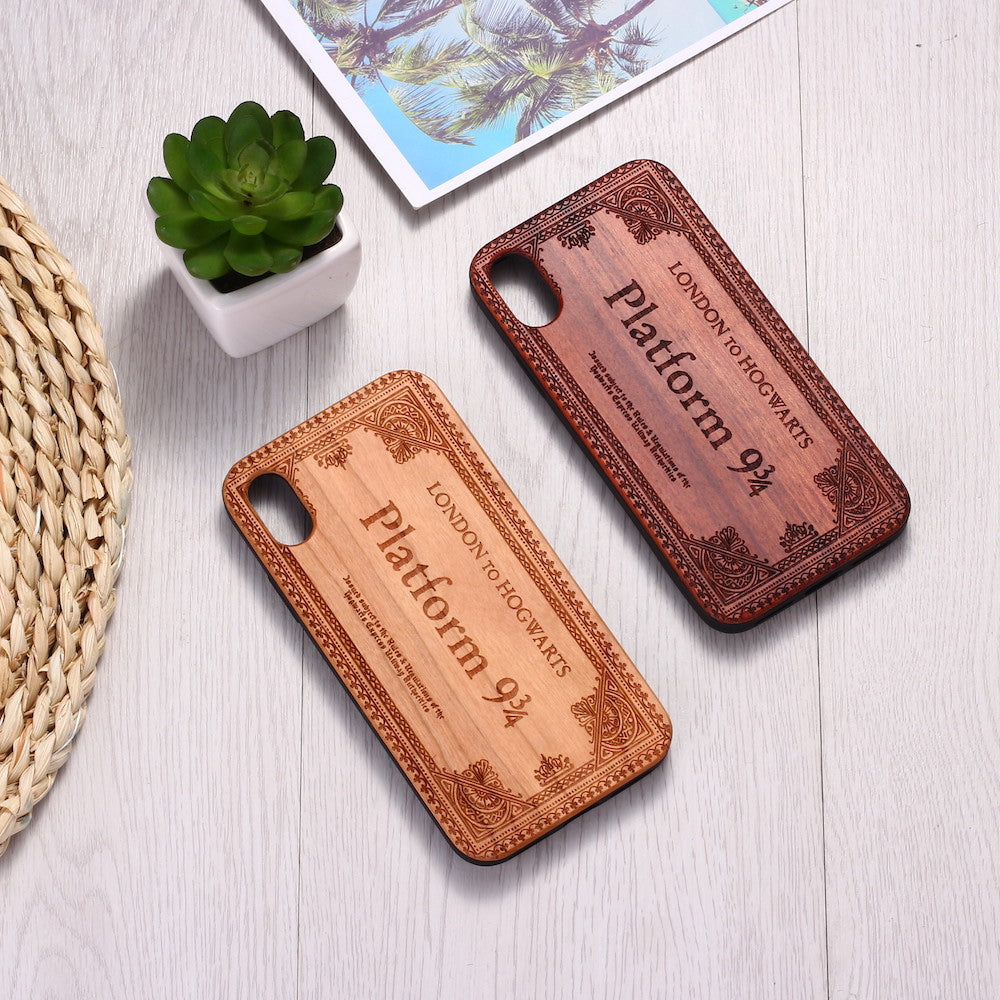 Funda de madera para teléfono