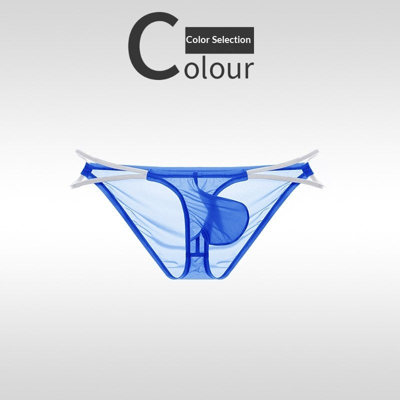 Calzoncillos ultrafinos de seda helada para hombre con cinturilla adelgazante