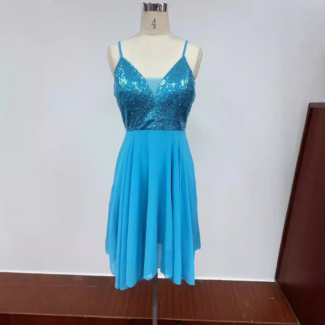 Womens Stylish Sequin Toast Dress