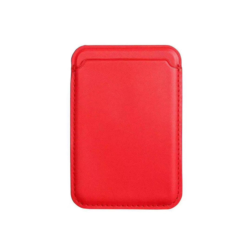 Compatible con Apple, funda protectora para teléfono móvil con tarjetero magnético, funda de piel MagSafe.