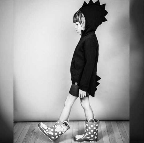 Baby hooded children's jacket