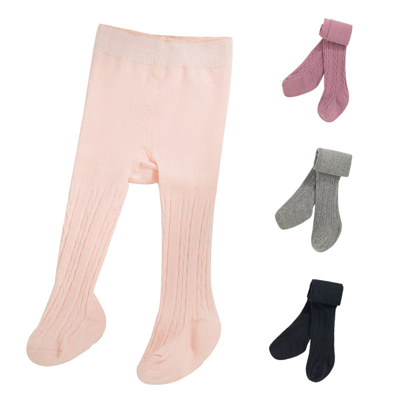Leggings largos de color liso para bebé