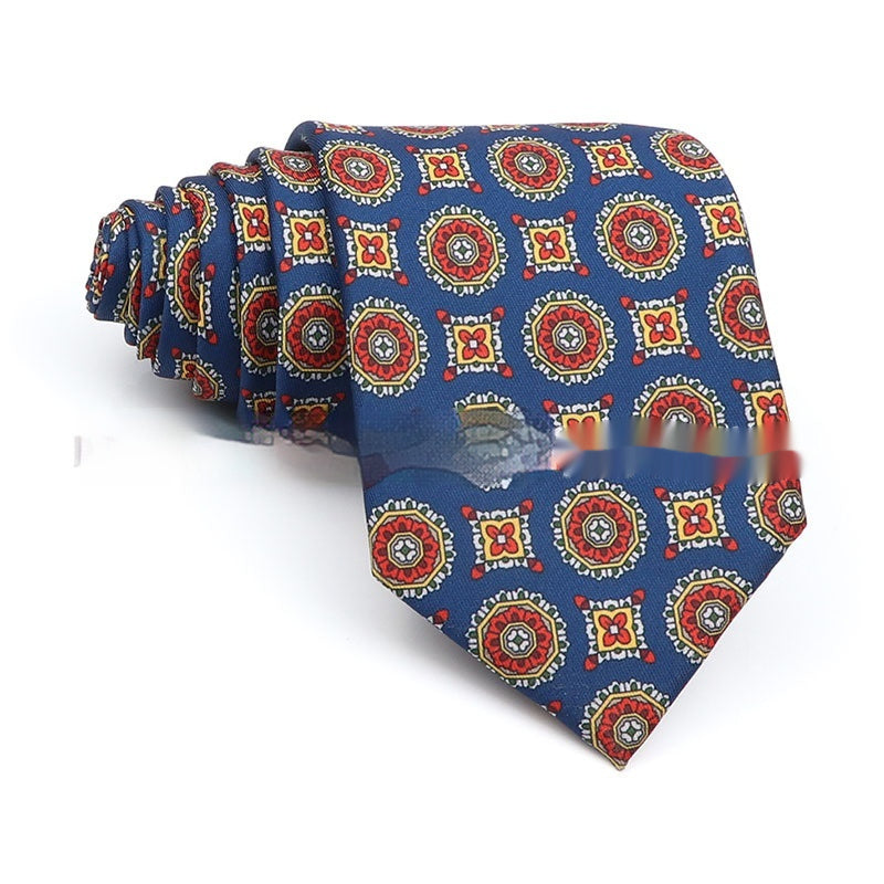 Corbata de trabajo estampada de poliéster para hombre