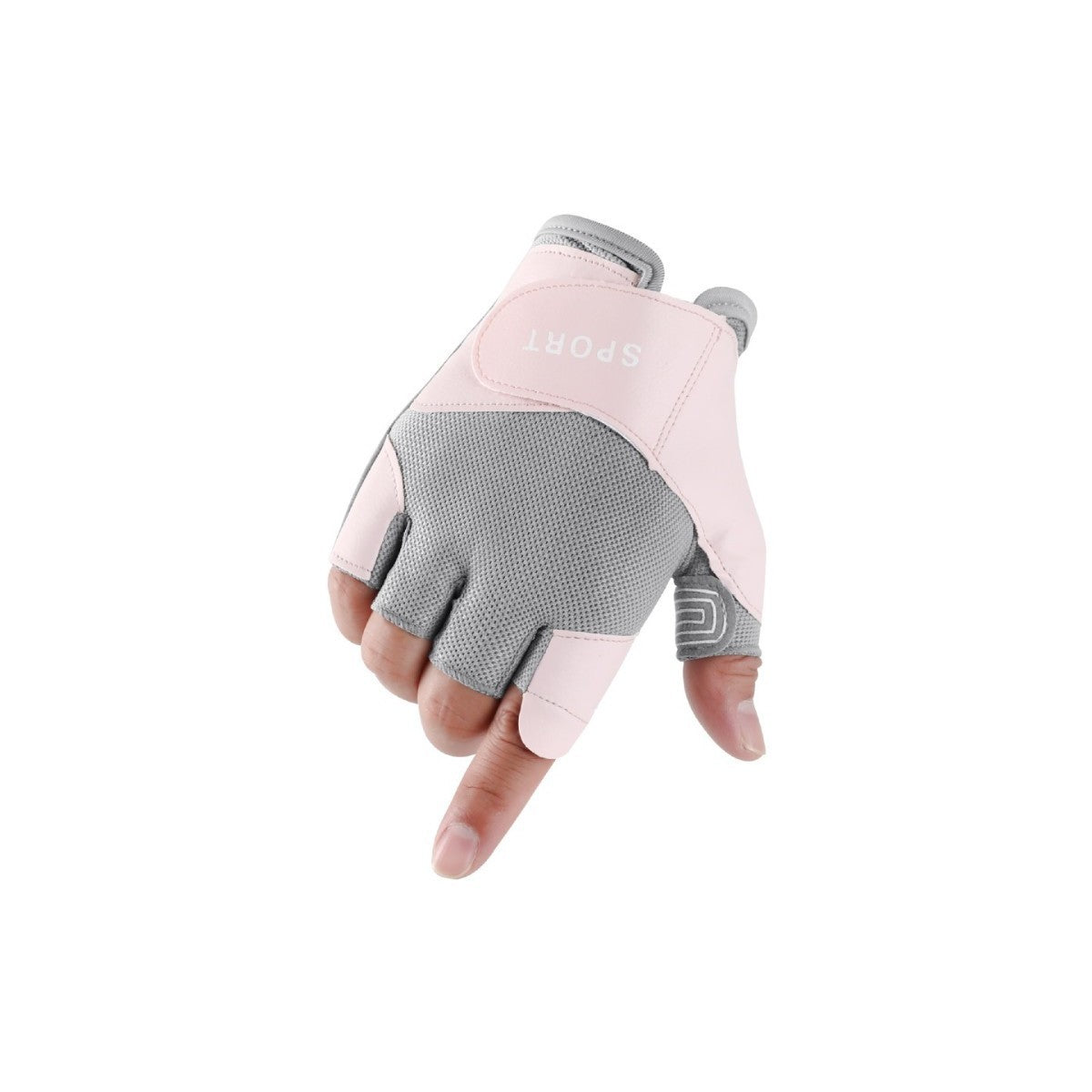 Guantes de medio dedo ligeros y transpirables para hombre y mujer, ideales para ciclismo, senderismo y fitness.