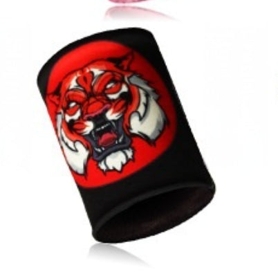 Muñequera deportiva elástica y absorbente del sudor.