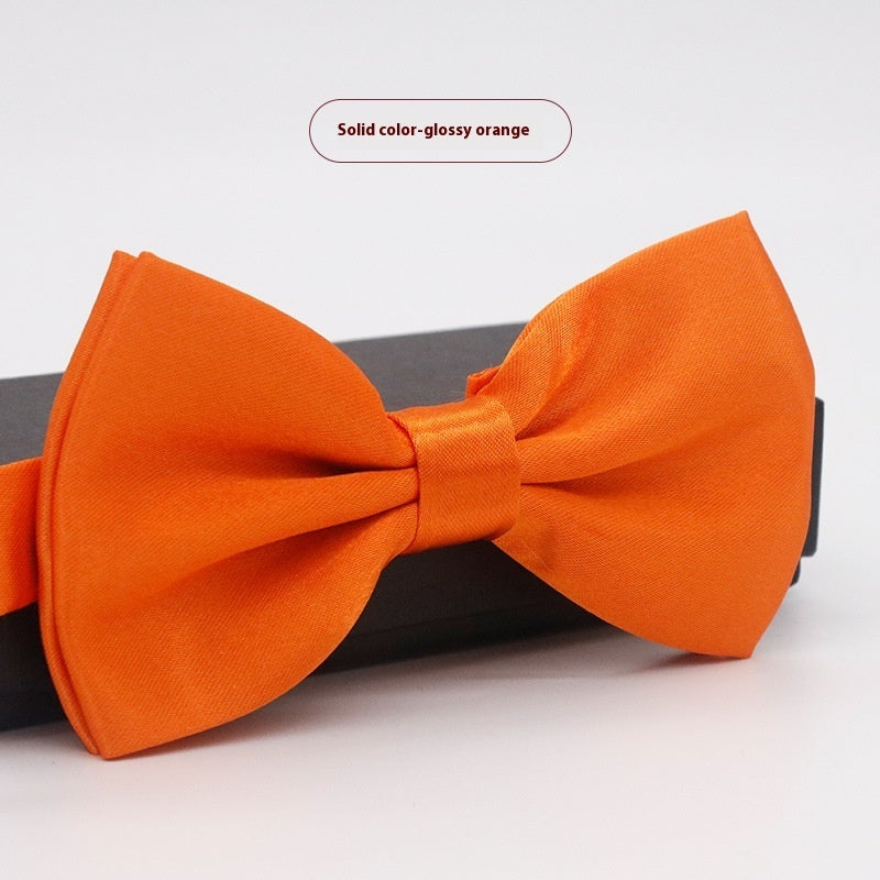 Corbata de lazo para novio, de color liso, para boda, negocios, informal, para hombre