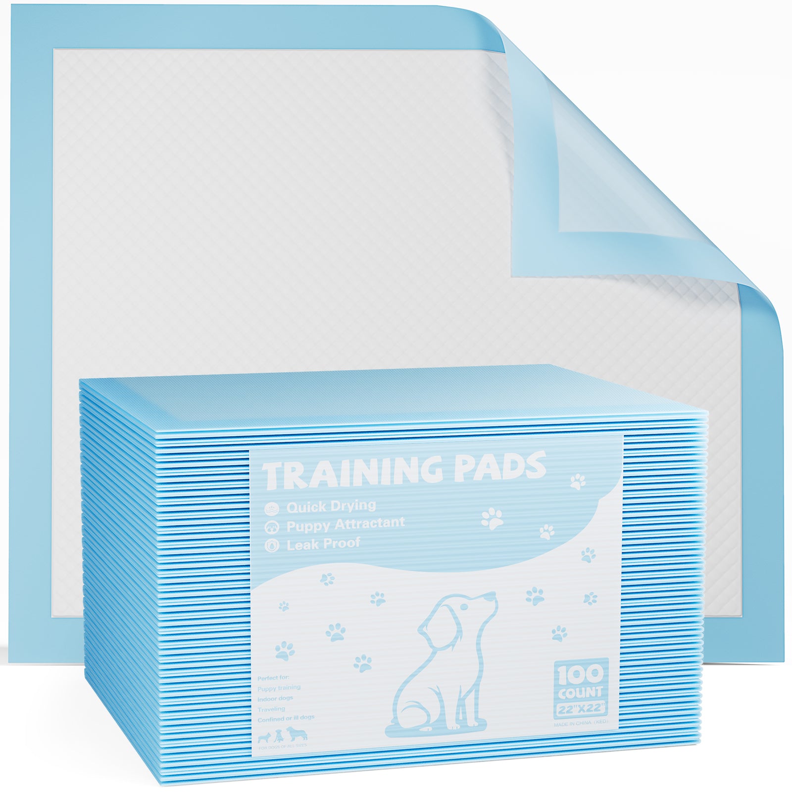 Empaquetaduras desechables para cachorros, de secado rápido y antifugas, absorbentes para orina de perro.