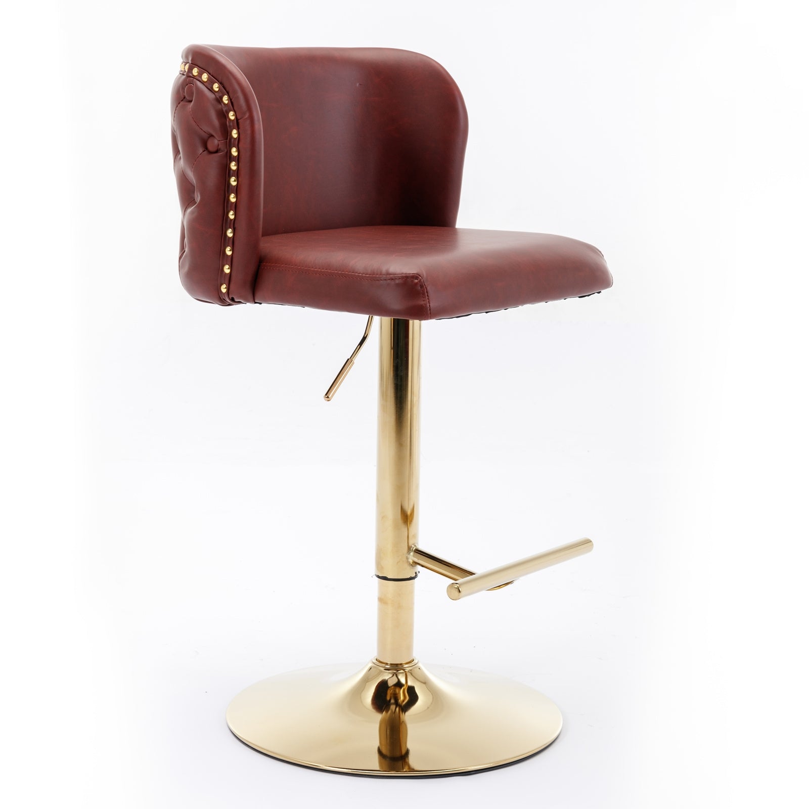 Taburetes de bar giratorios de altura ajustable de AA Furniture, modernos taburetes tapizados en PU