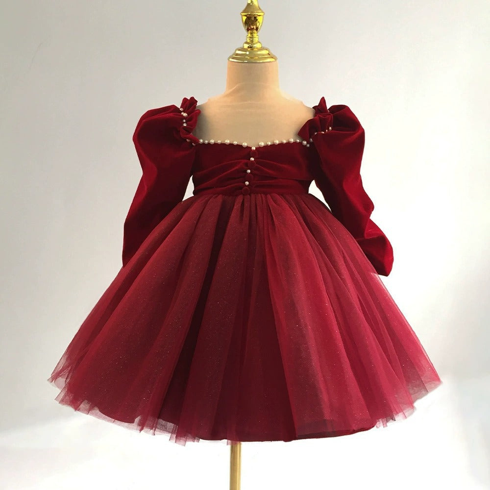 Vestido largo de princesa para niñas