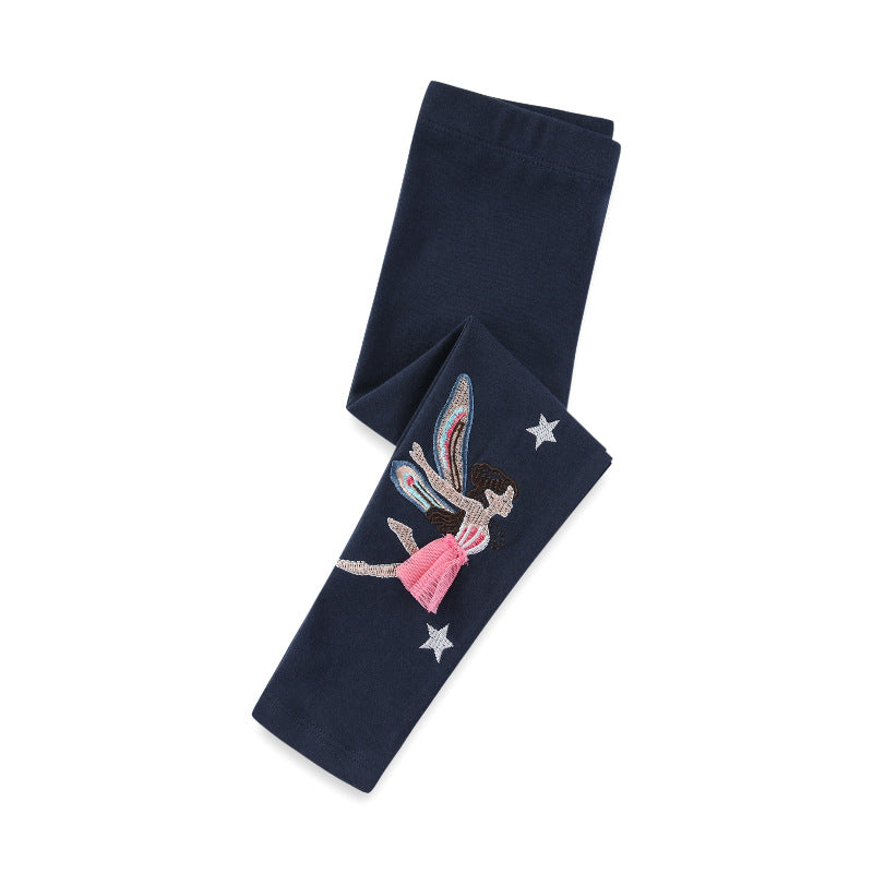 Pantalones largos estilo princesa, versátiles y ajustados, ideales para usar en exteriores.