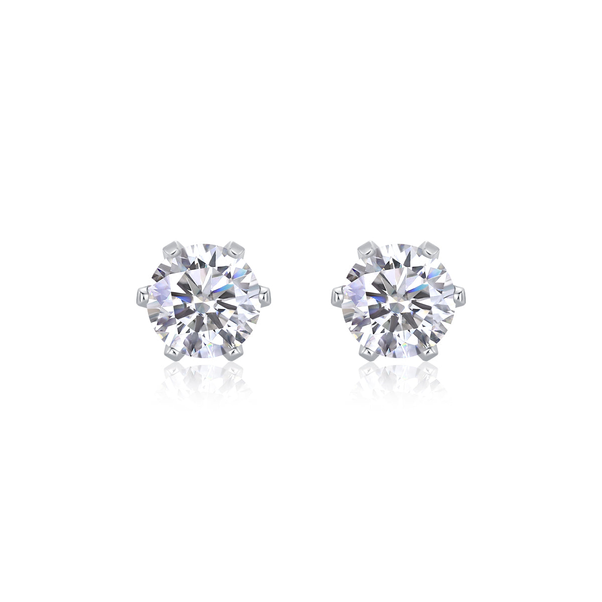 Starlight Solo Dance - Premium Moissanite Luxury Fashion Light Luxury Jewelry Silver Stud Earrings S925 Silver Plated Platinum