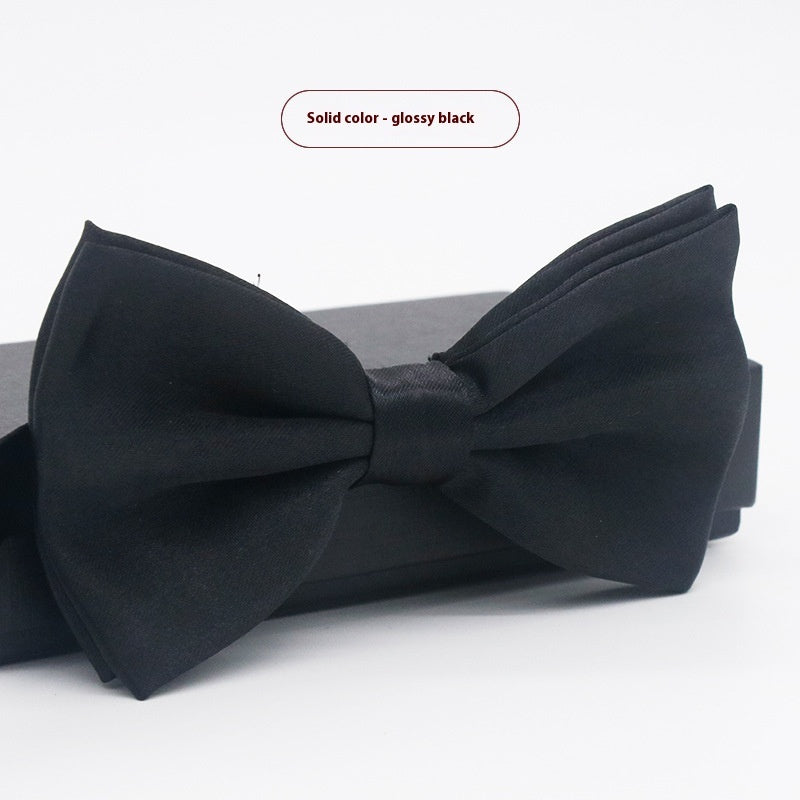 Corbata de lazo para novio, de color liso, para boda, negocios, informal, para hombre