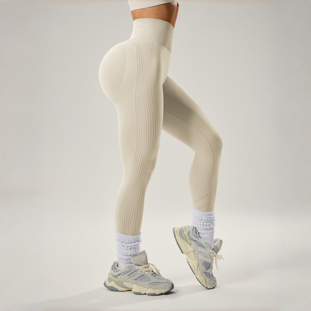 High-Waisted Tummy-Control Butt-Lifting Yoga Pants For Women Tight-Fitting Fitness Leggings
