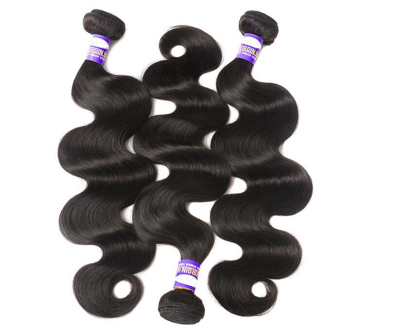Cortina de cabello brasileño con ondas corporales
