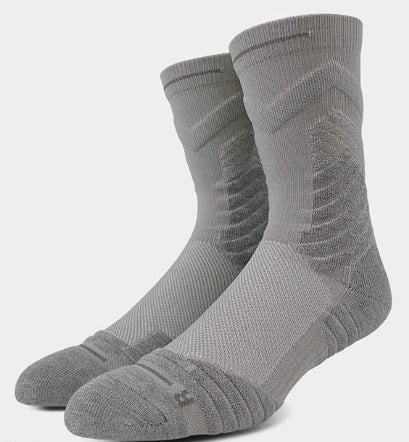 Calcetines de entrenamiento antideslizantes y resistentes al sudor para hombre, de longitud media