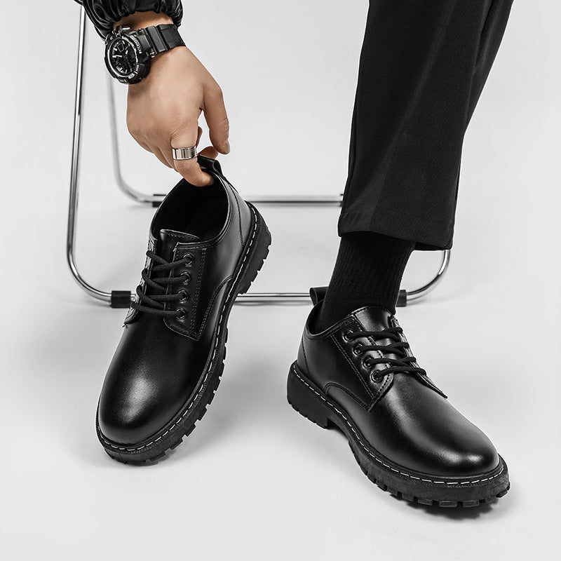 Botas bajas informales impermeables estilo Dr. Martens para hombre