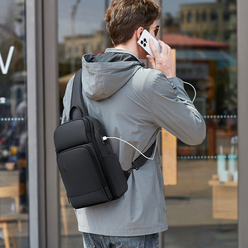 Bolso bandolera para hombre, multifuncional, deportivo, estilo urbano