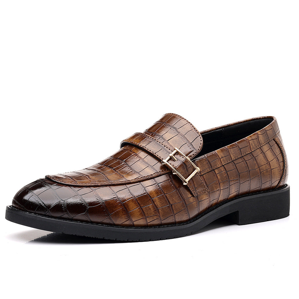 Zapatos casuales elegantes de cuero para hombre en tallas grandes