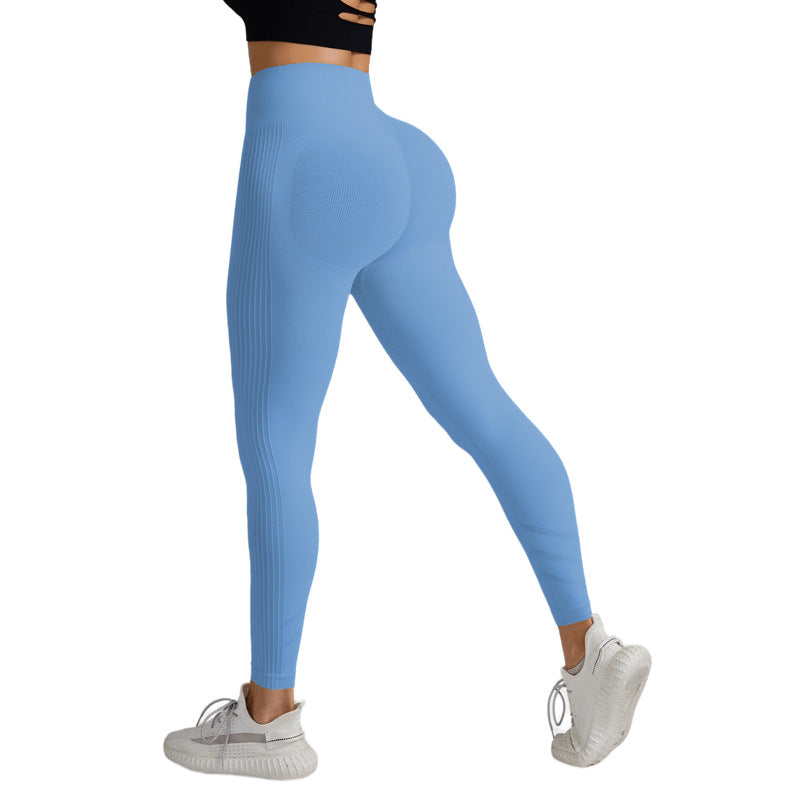 High-Waisted Tummy-Control Butt-Lifting Yoga Pants For Women Tight-Fitting Fitness Leggings